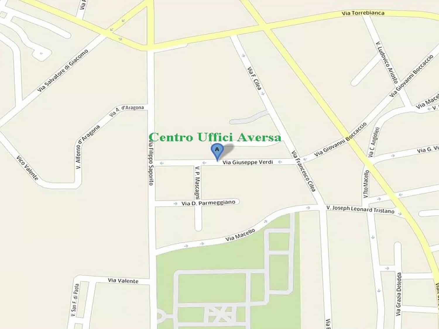 Centro Uffici Aversa: indicazioni stradali